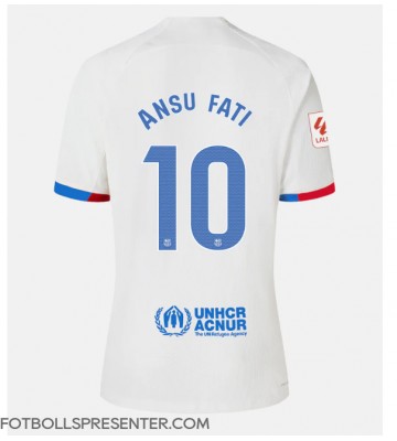 Barcelona Ansu Fati #10 Borta Matchtröja 2023-24 Kortärmad